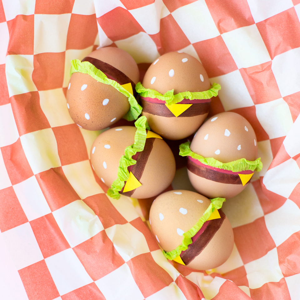hamburger easter eggs