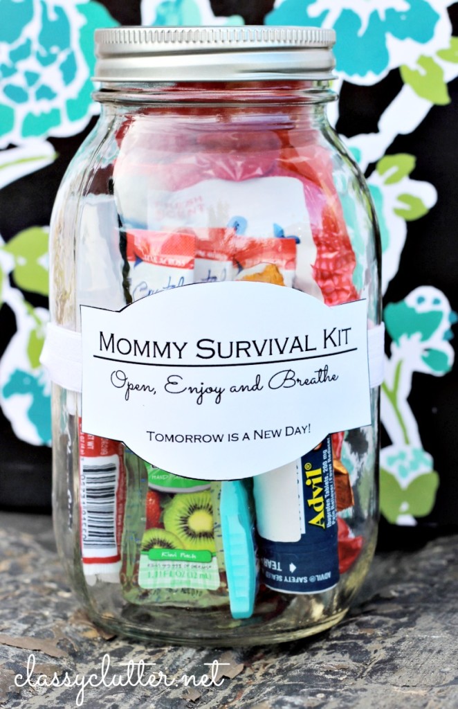Mother's Day DIY Gift Ideas - Mommy Survival Kit