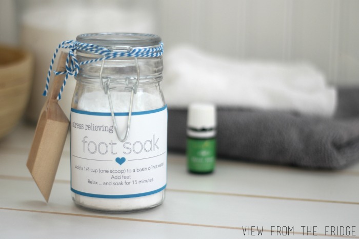Mother's Day DIY Gift Ideas - Stress Relieving Foot Soak
