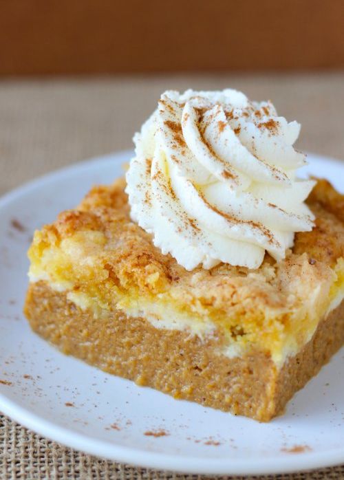 Pumpkin Cream Cheese Dump Cake -Best Pumpkin Dessert Recipes