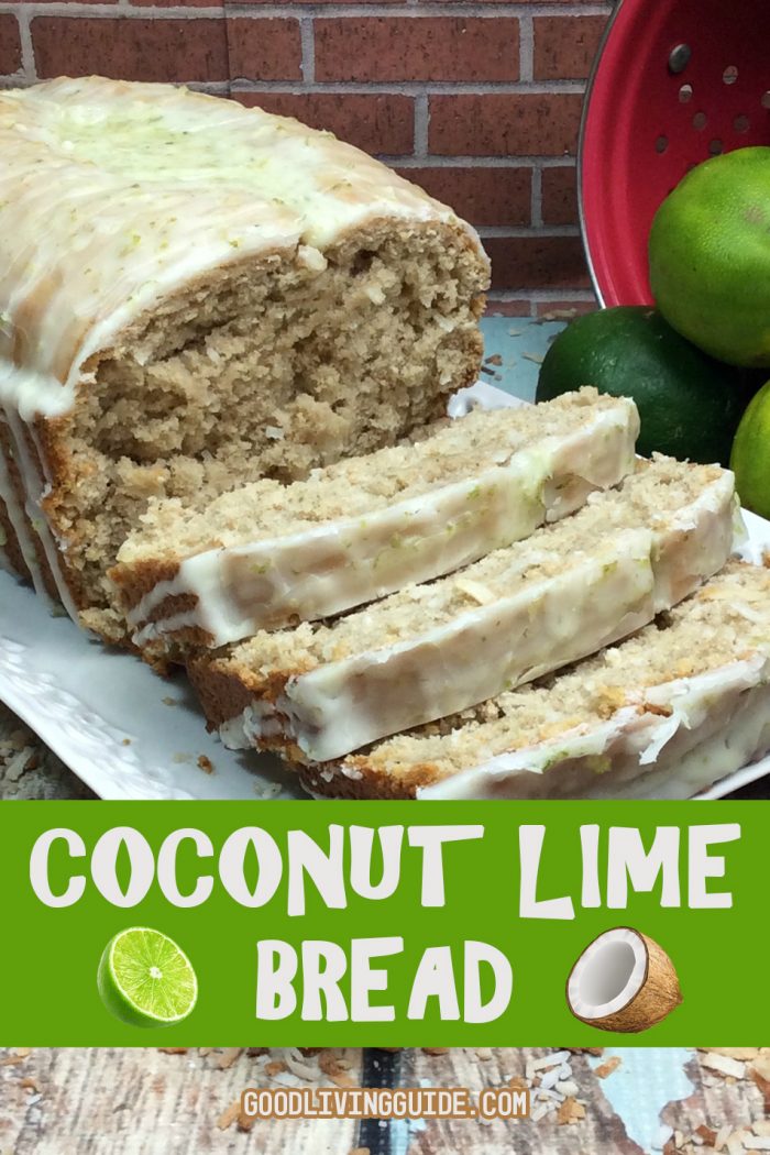 One bite of this Coconut Lime Bread and you’ll be whisked away to a tropical paradise!  Moist, soft, and slightly sweet, it’s perfect with coffee or a cup of tea!
