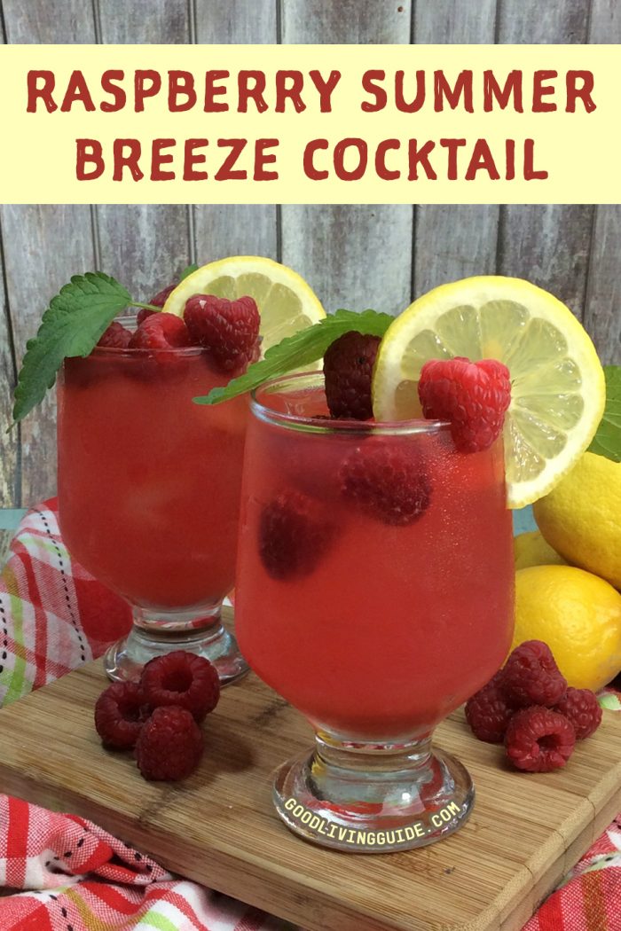 Raspberry Summer Breeze Cocktail - Good Living Guide