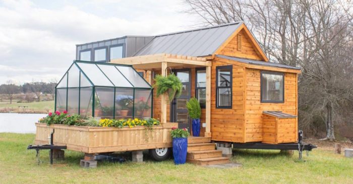 Tiny House with Attached Greenhouse