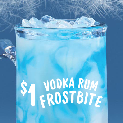 Applebee’s Vodka Rum Frostbite Only 1 ENTIRE Month of January