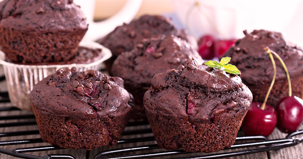 Chocolate Cherry Muffins - Good Living Guide