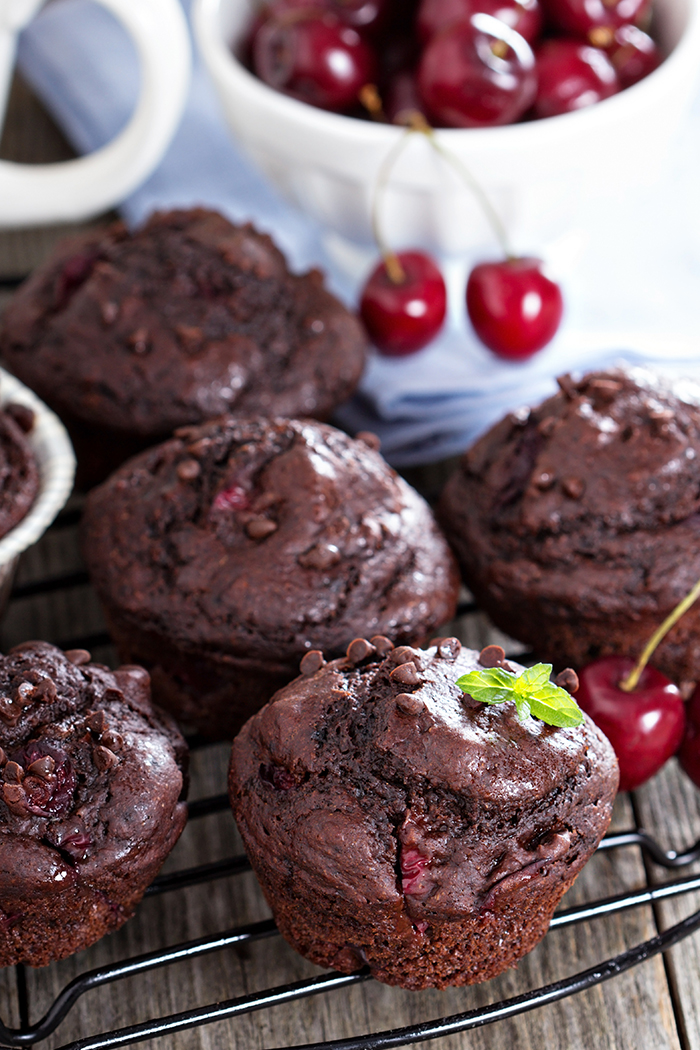 Chocolate Cherry Muffins